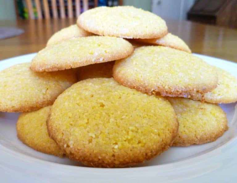 Meyer lemon polenta biscuits