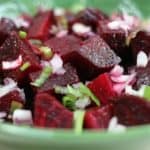 Morrocan beat salad with harissa dressing