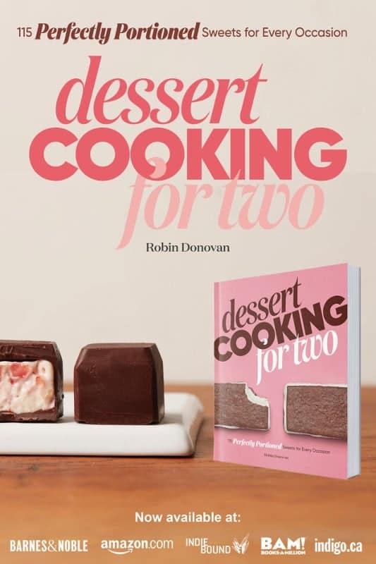 dessert cooking for two by robin donovan now available at amazon.com and everywhere books are sold