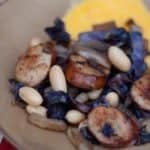 polenta and sausage with caramelized fennel