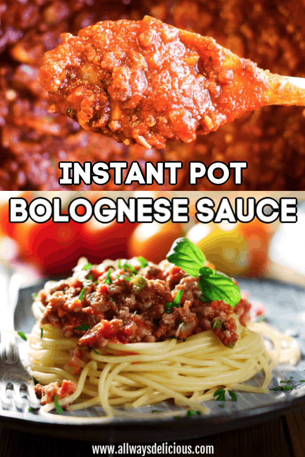 Instant pot bolognese sauce.