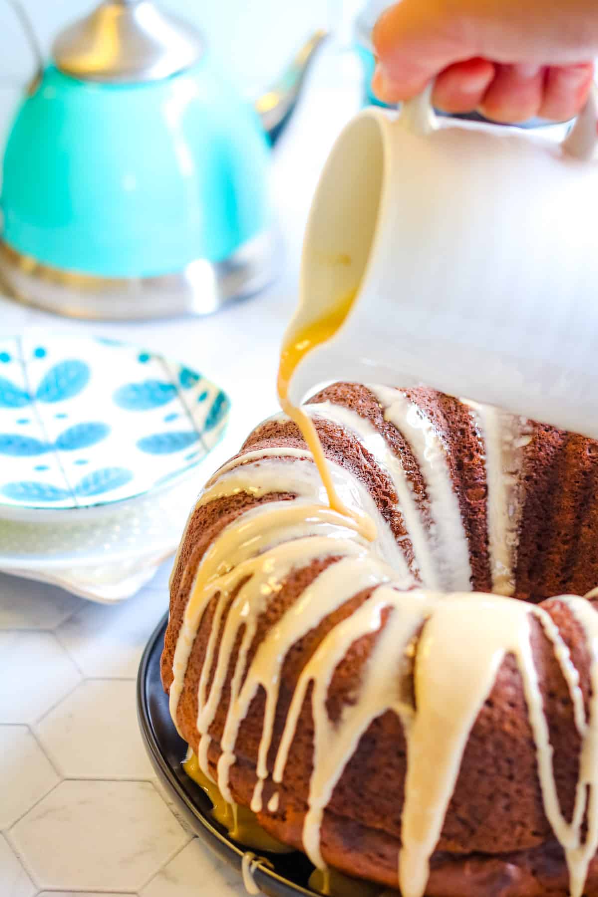Pumpkin Bundt Cake with Coffee Glaze