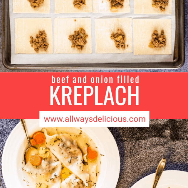 Easy Kreplach Recipe with Beef Filling | All Ways Delicious