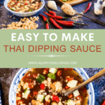 Easy to make thai prik nam pla dipping sauce.