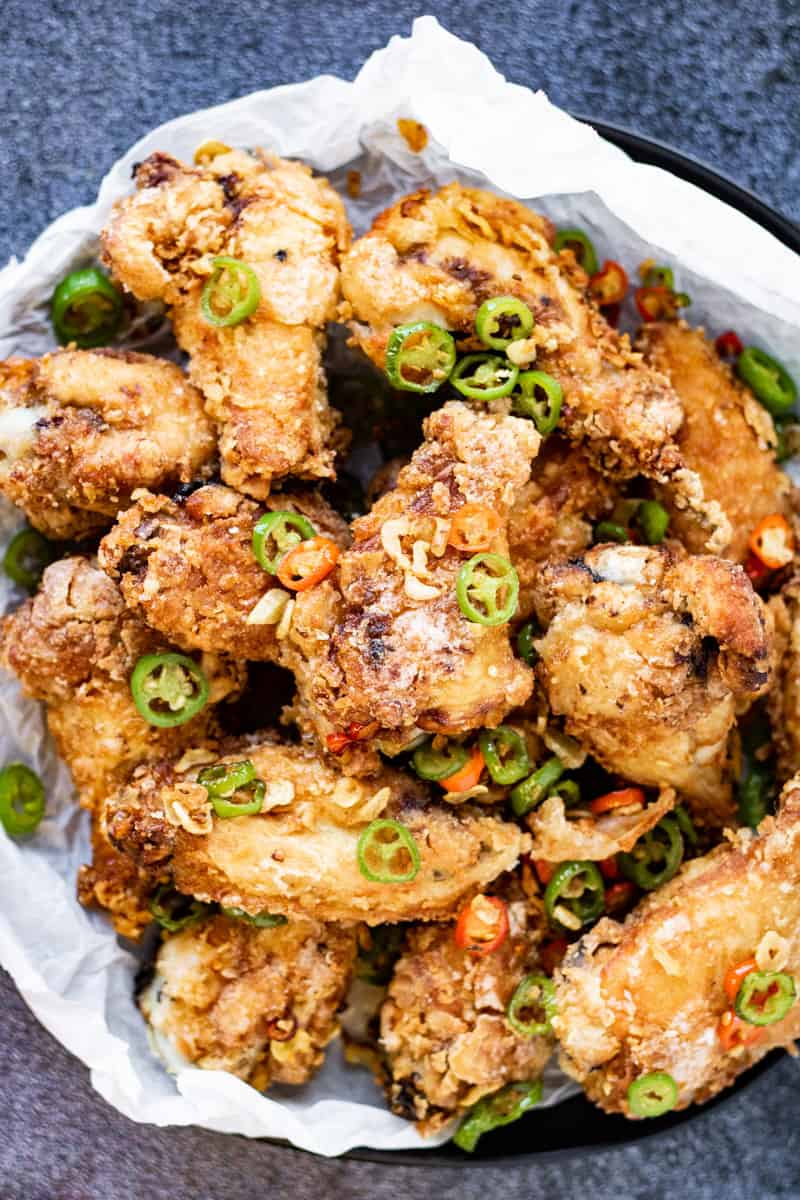Chinese Salt and Pepper Chicken Wings | All Ways Delicious