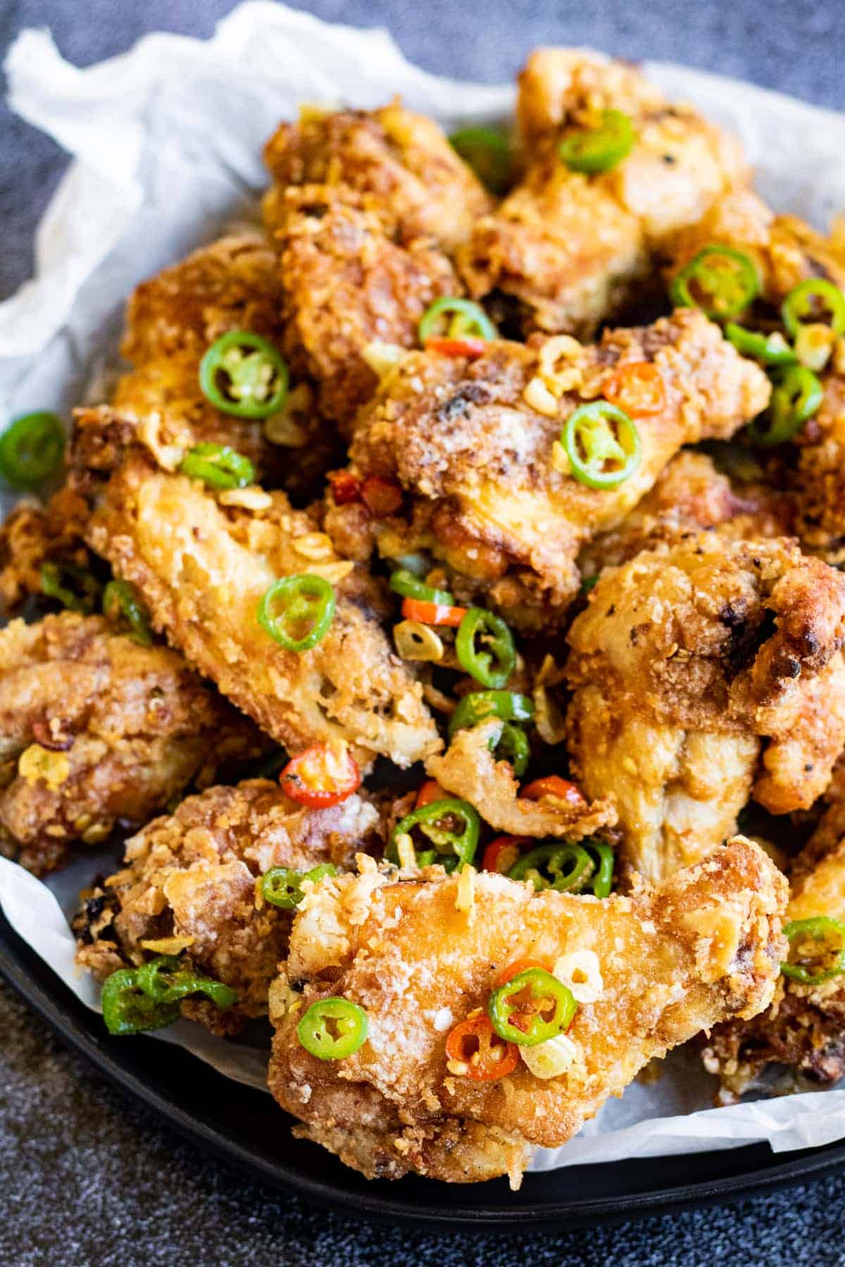 Chinese Salt and Pepper Chicken Wings | All Ways Delicious