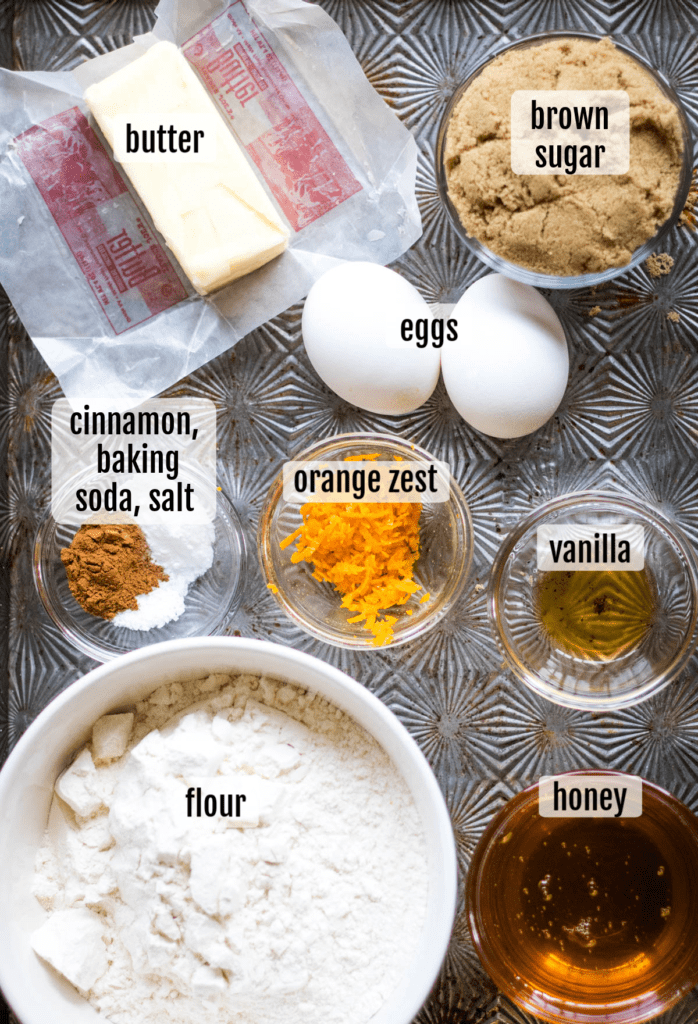 Overhead shot of the ingredients needed to make the recipe