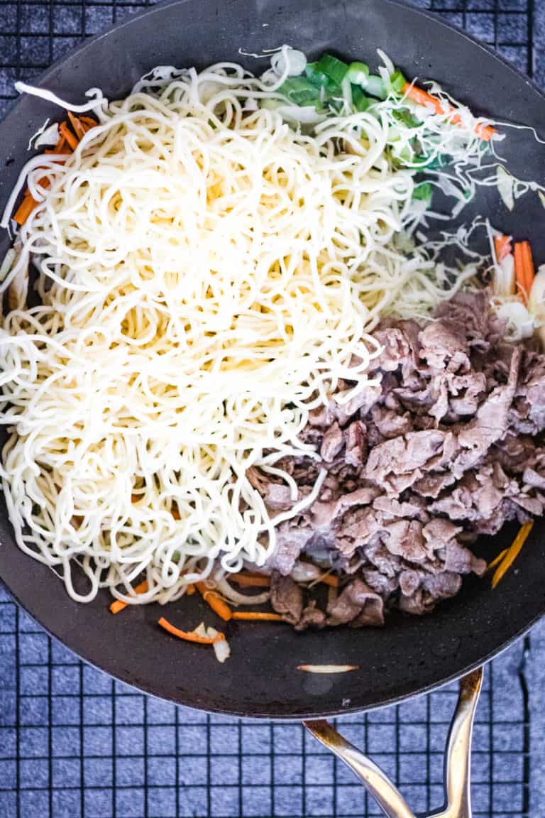 Beef Yakisoba Quick Japanese Noodles All Ways Delicious
