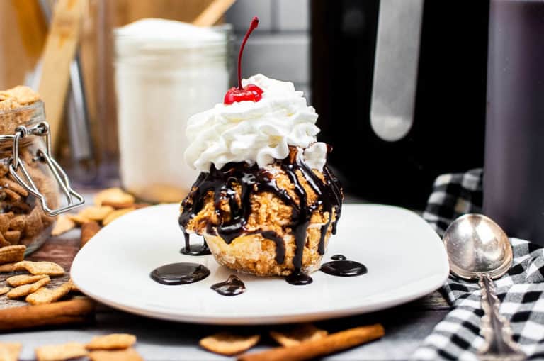 Air Fryer Fried Ice Cream | All Ways Delicious