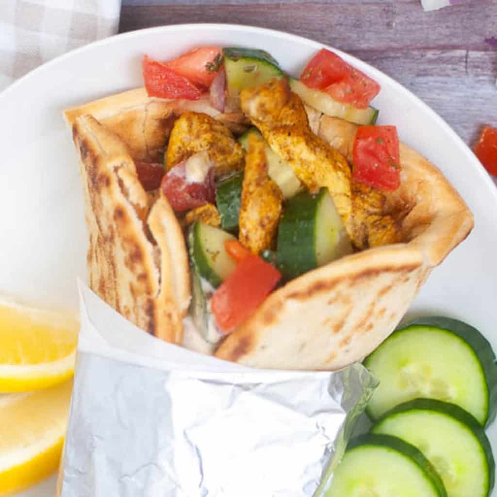 Air Fryer Chicken Shawarma Wraps All Ways Delicious