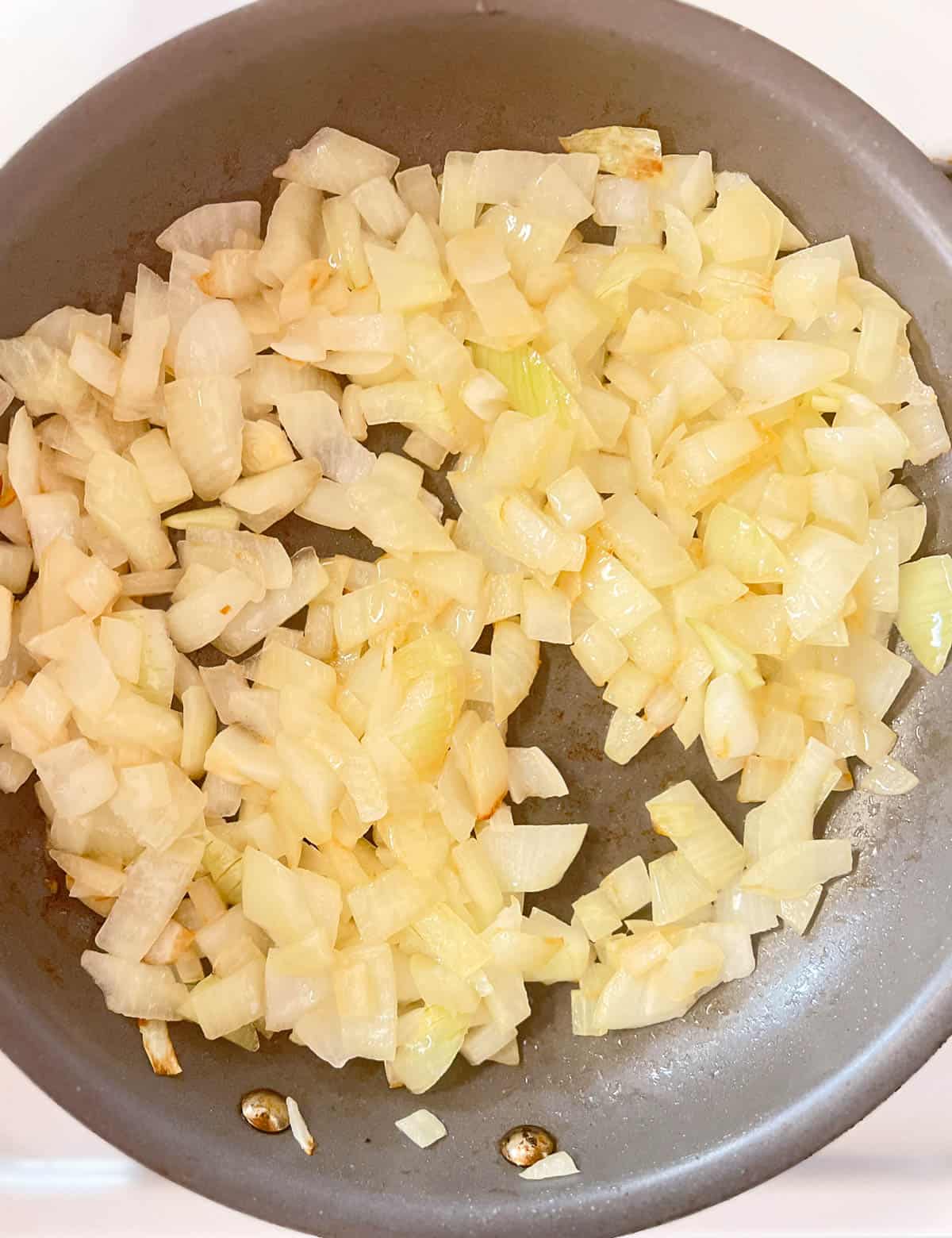 Frying pan onion samosas.