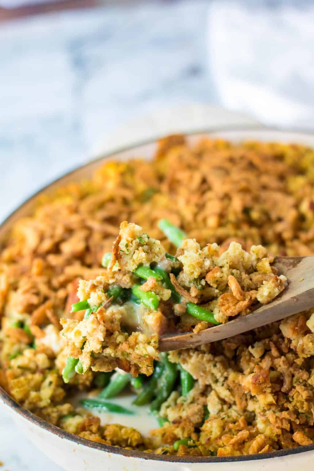 Green Bean Stuffing Casserole | All Ways Delicious