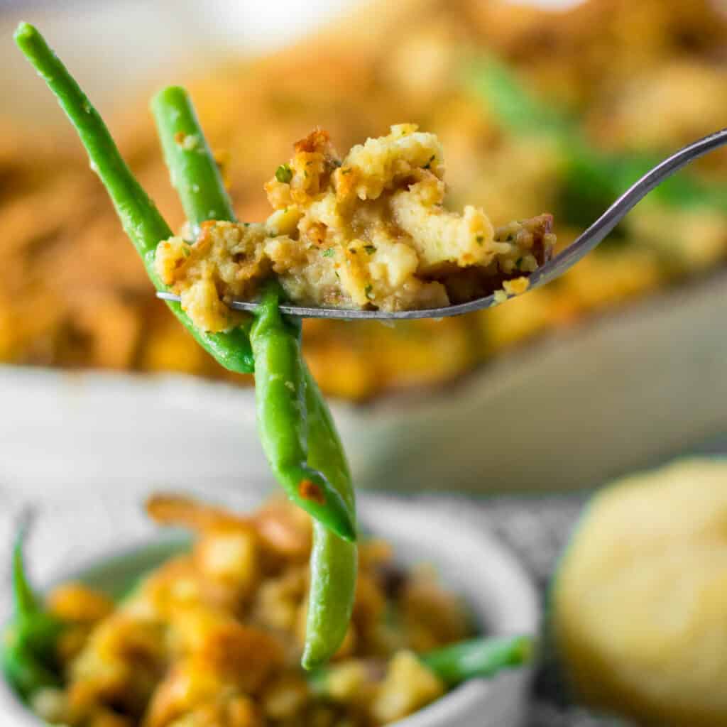 Green Bean Stuffing Casserole All Ways Delicious