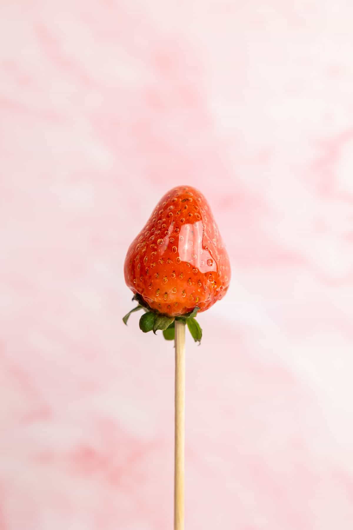 Tanghulu strawberry on a stick.