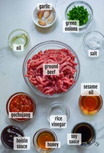 Hoisin Beef with Gochujang Sauce