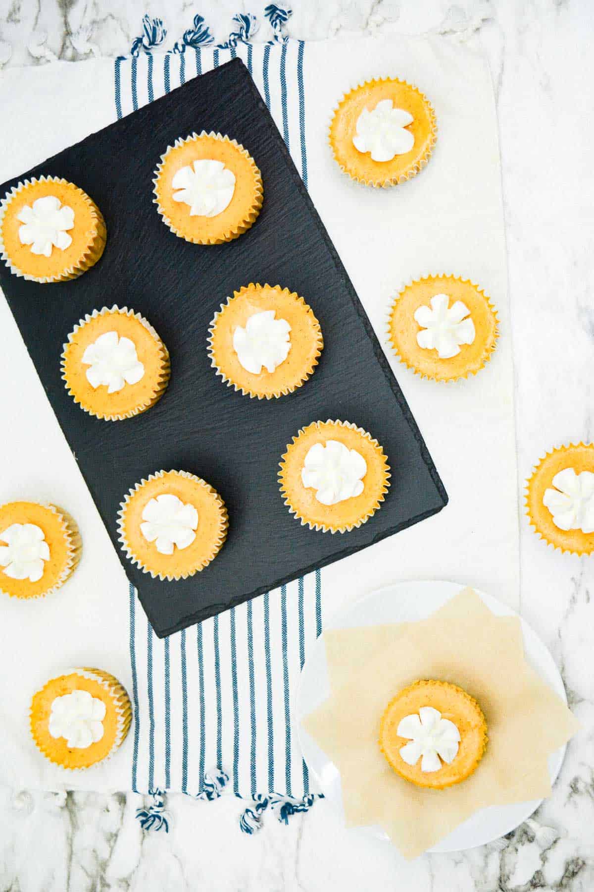 Mini Pumpkin Cheesecakes