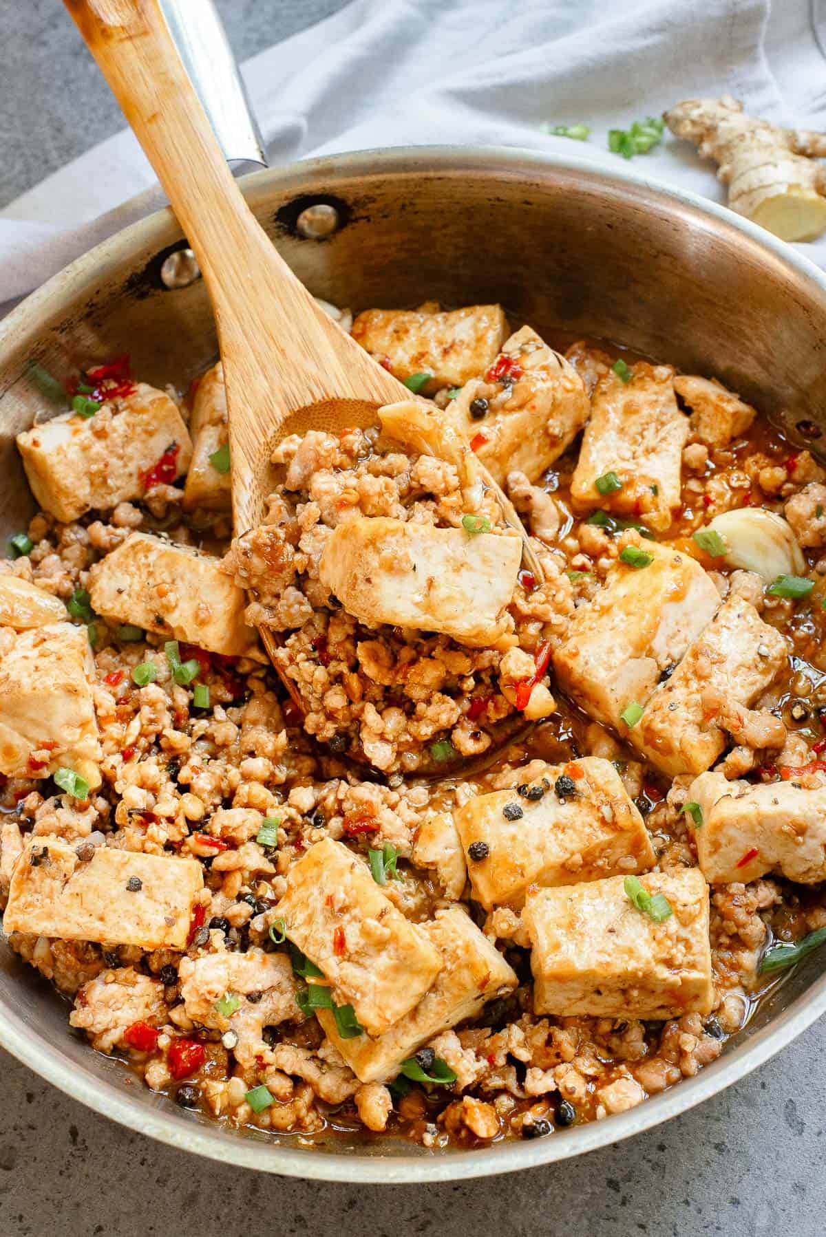 Mapo Tofu with Ground Pork